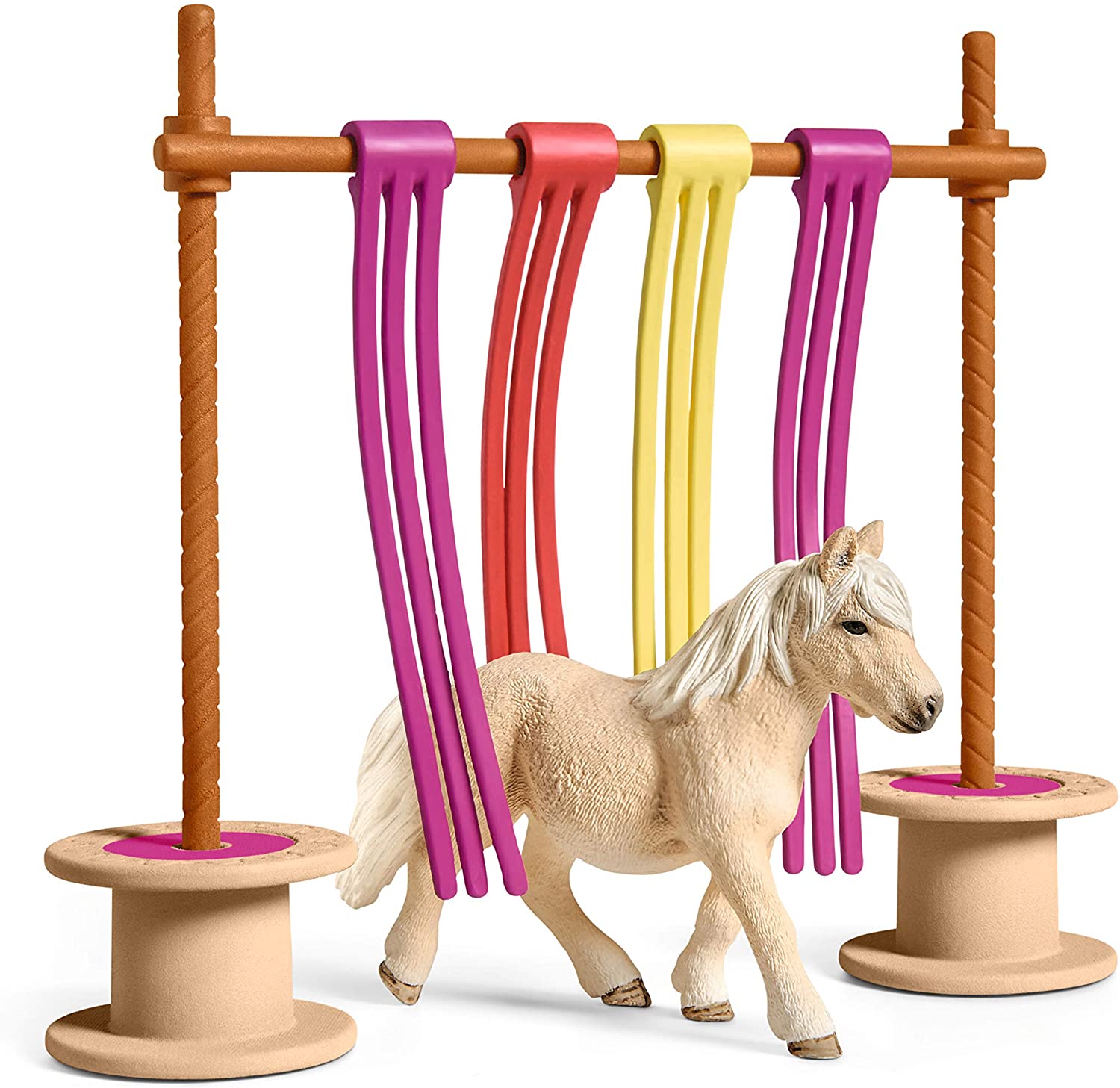 Schleich 42484 Farm World Pony Curtain Obstacle - Educational Playset for Ages 3+ 3