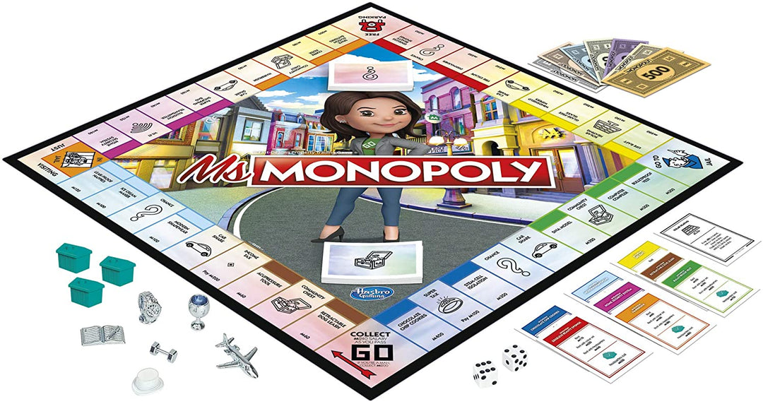 Ms Monopoly Board Game; First Game Where Women Make More Than Men