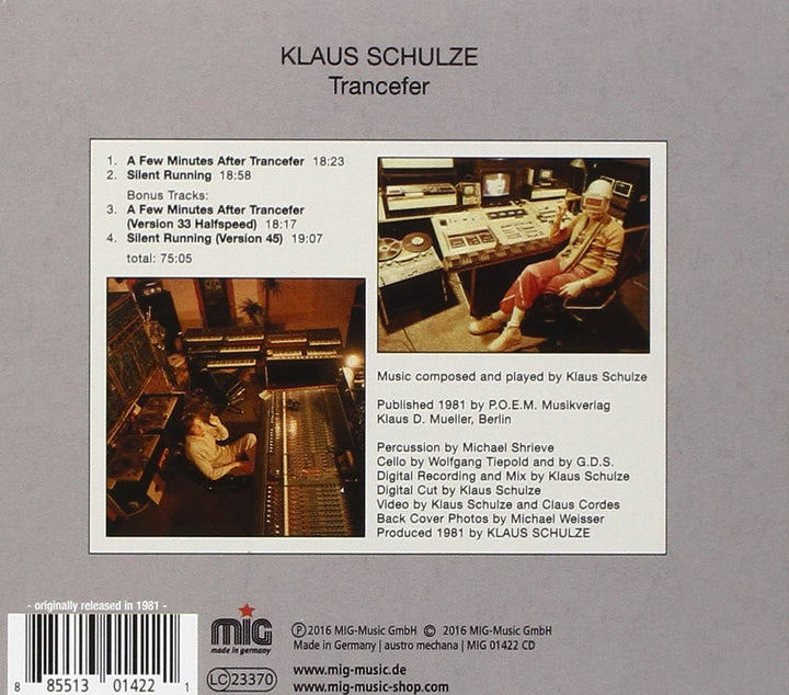 Trancefer - Klaus Schulze [Audio CD]