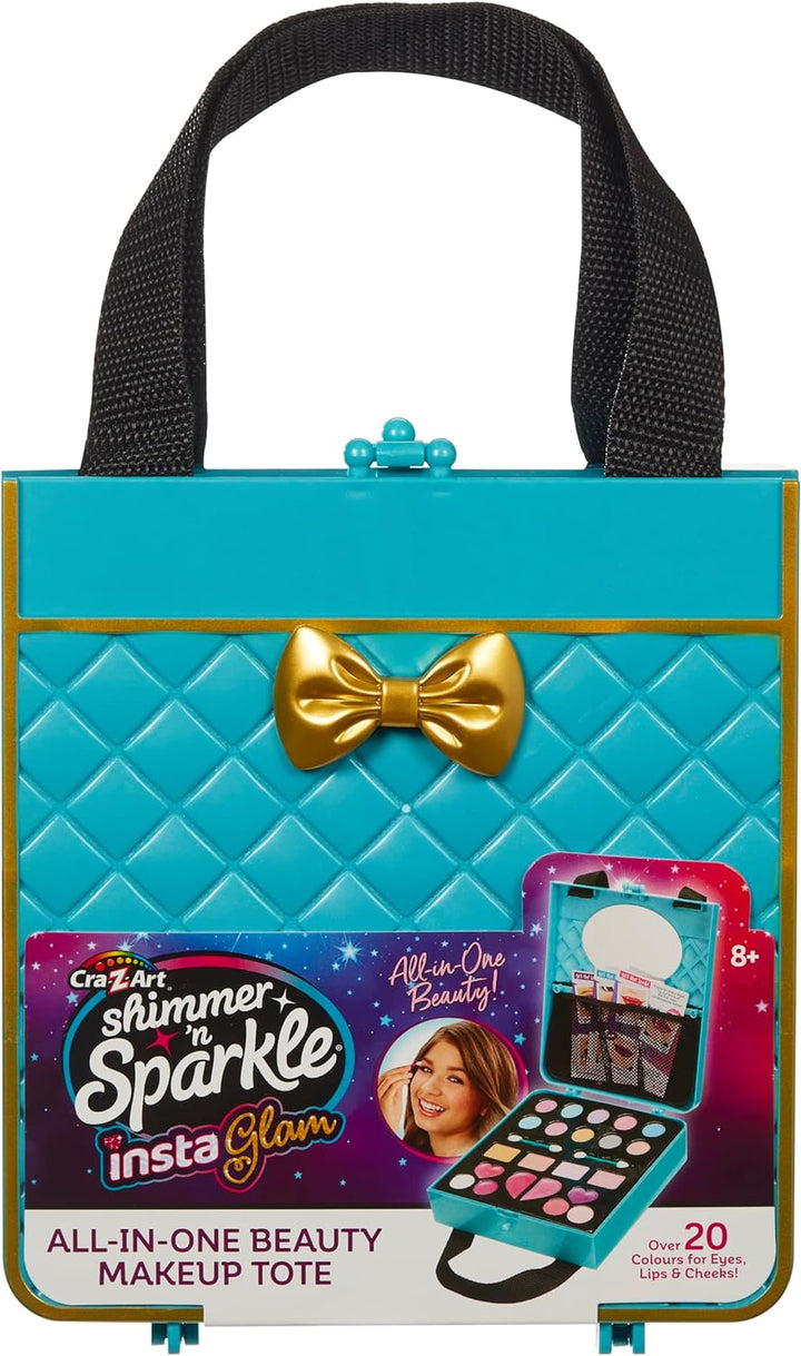 Character Options 07752 Shimmer and Sparkle All in one Beauty Tote Set Washable Real Makeup for Kids