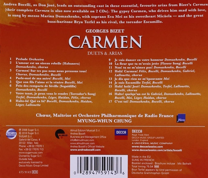 Carmen: Duets And Arias [Audio CD]