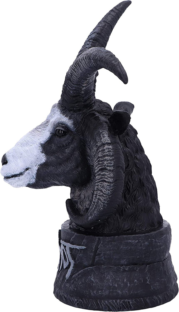 Nemesis Now Officially Licensed Slipknot Flaming Goat Bust Figurine, Black, 23cm