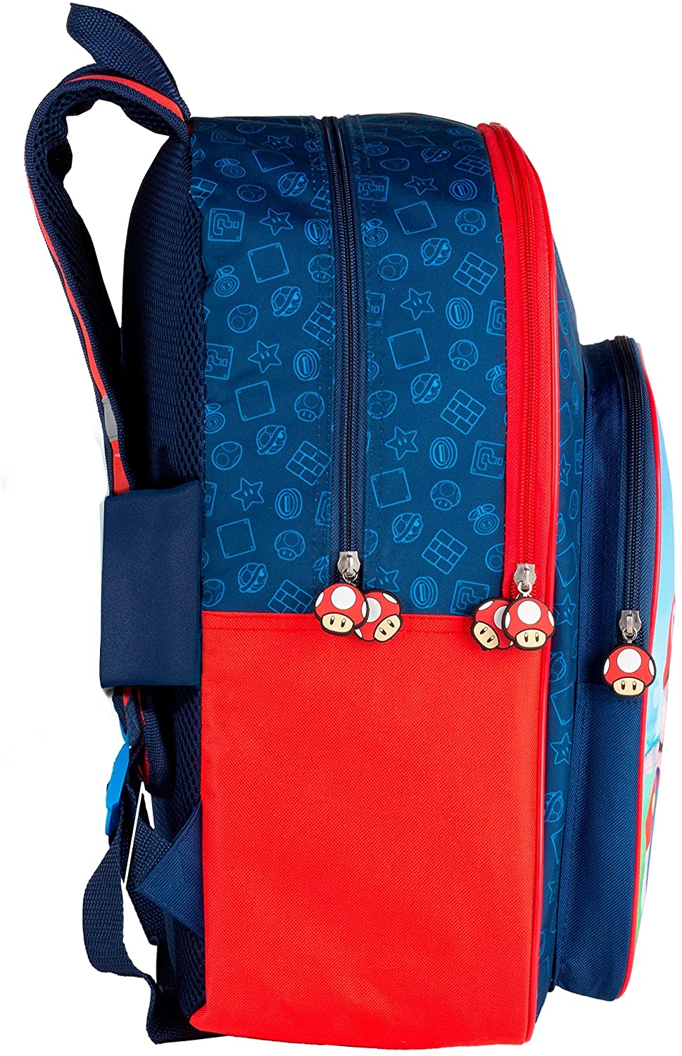 Toybags Backpack adaptable to Super Mario and Luichi.31 x 42 x 15 cm, multicoloured (T434-830)