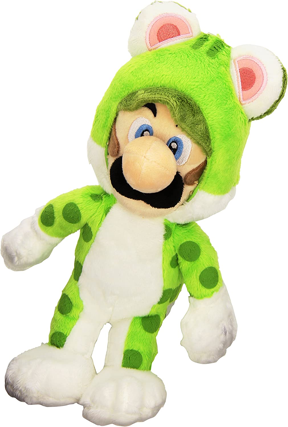 Super Mario Bros 25 cm Official Sanei Mario 3D World Cat Luigi Plush Toy