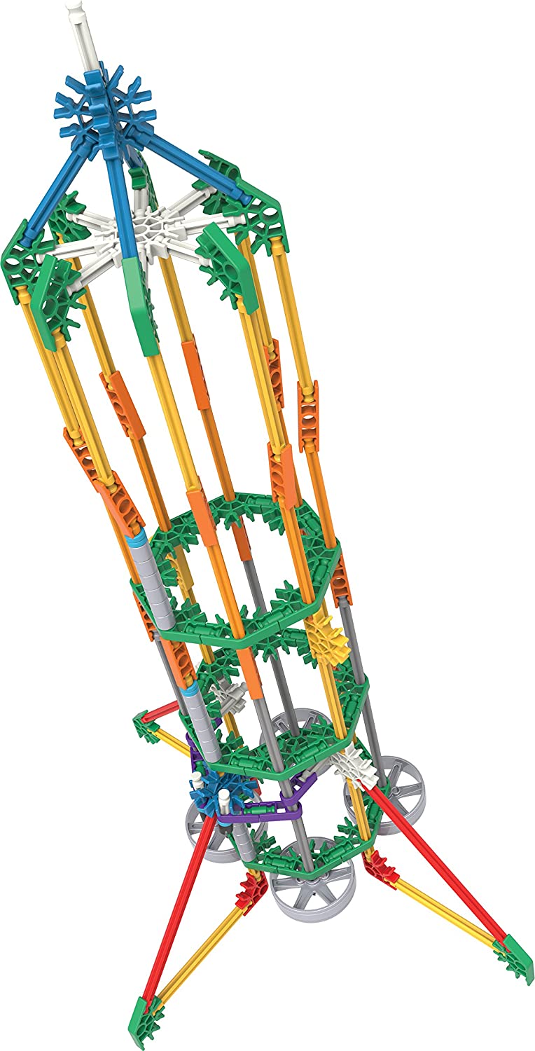 K'NEX 23012 Imagine Power and Play motorisiertes Bauset, Lernspielzeug für Kinder, 529-teiliges Stiel-Lernset, Technik für Kinder, lustiges und farbenfrohes Bauspielzeug für Kinder ab 7 Jahren