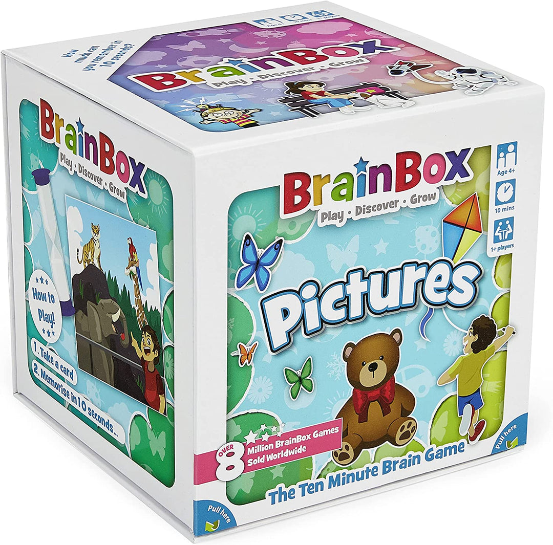 BrainBox Pictures (2022) | Card Game | Ages 4+ | 1+ Players | 10+ Minutes Playing Time