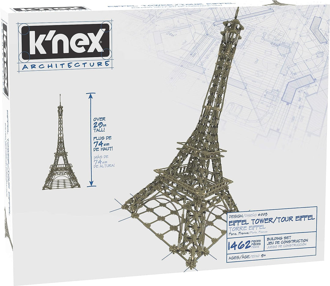 K'NEX 15238 Architektur-Eiffelturm-Bauset, Lernspielzeug für Kinder, 1