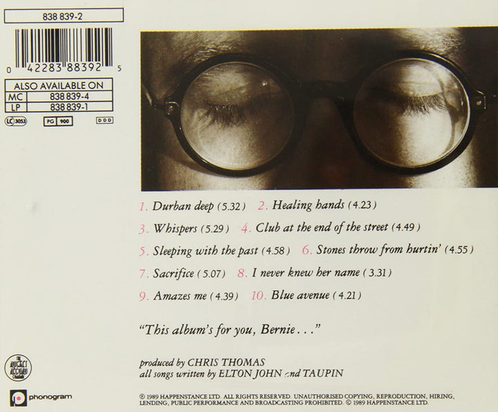 Elton John - Sleeping With the Past [Audio CD]