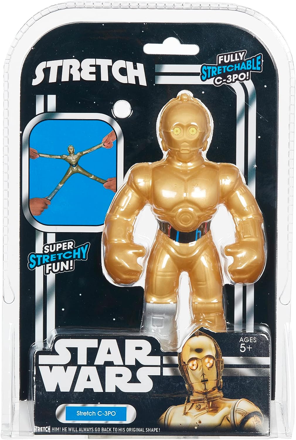 STRETCH STAR WARS C-3PO STRETCHSPIELZEUG. Dehnbare Arme, toller Dehnspaß. FU