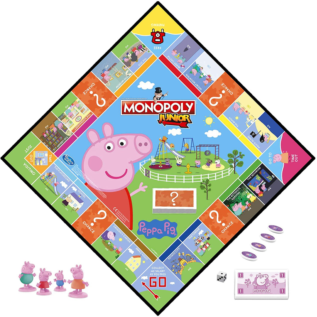 Monopoly Junior : Jeu de société édition Peppa Pig pour 2 à 4 joueurs