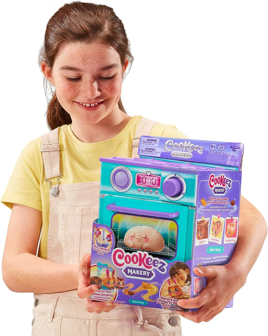 Cookeez Bread Oven Playset - Interactive Plush Baking Toy for Ages 5-12 (23501)