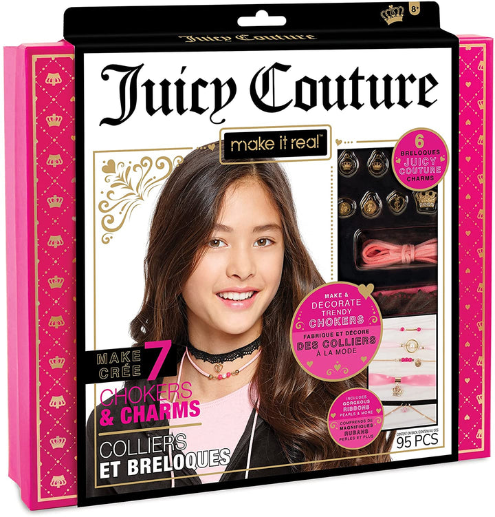 Make It Real - Juicy Couture Chokers &amp; Charms. Girocollo fai da te, kit per fare gioielli per ragazze.