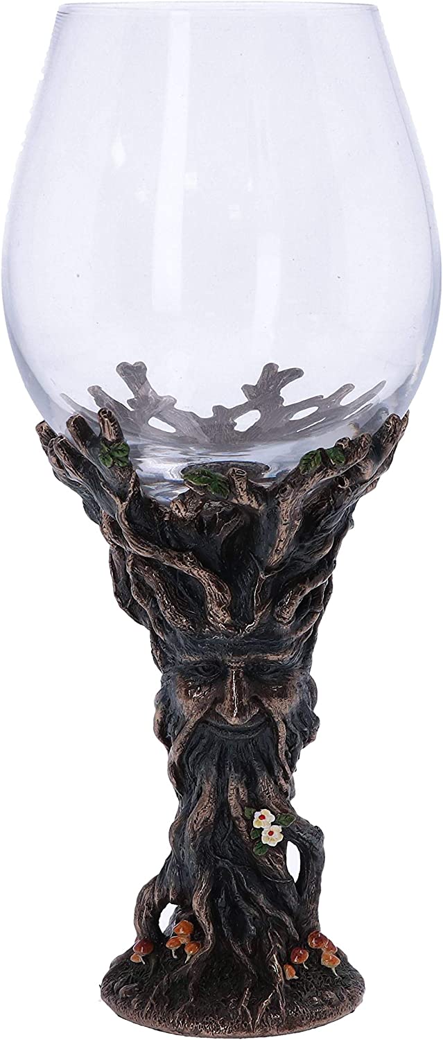 Nemesis Now Bronze Forest Nectar Ancient Tree Spirit Green Man Goblet Weinglas