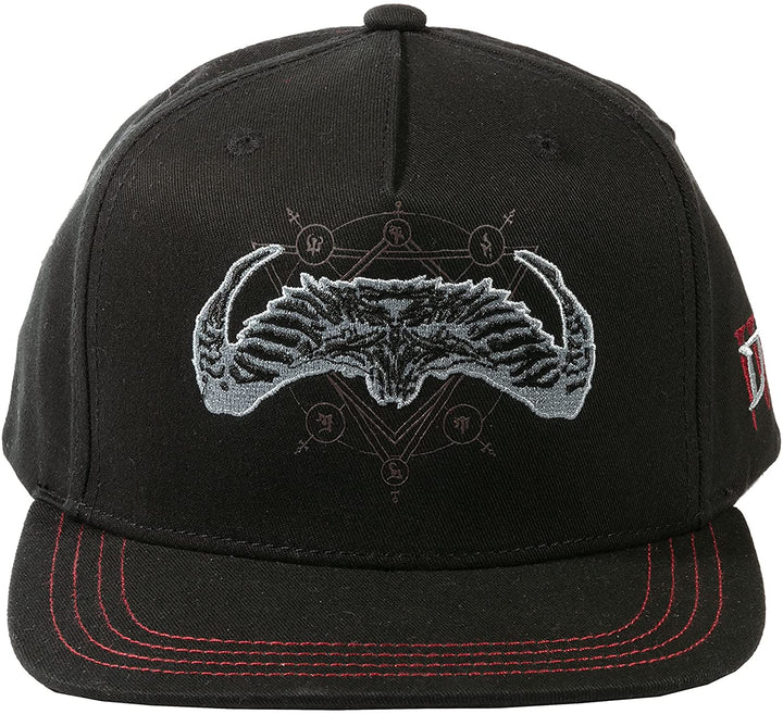 JINX Diablo IV Return to Darkness Baseball Snap Back Hat, Black, Adult Size