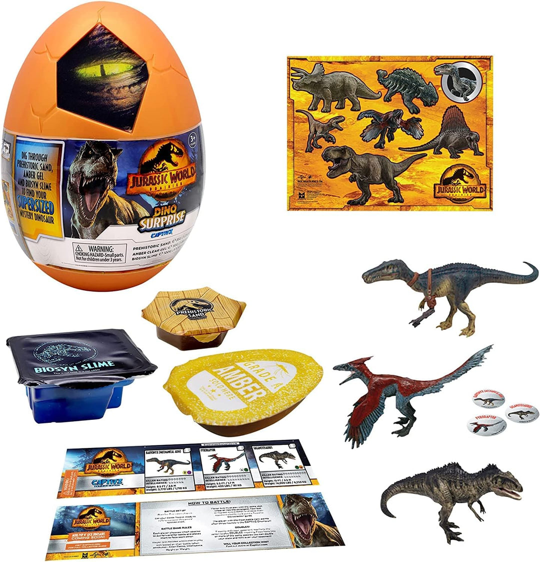 JURASSIC WORLD CAPTIVZ DOMINION ÜBERRASCHUNGSEI. DOMINION MOVIE EXKLUSIVE SUPERGRÖSSE