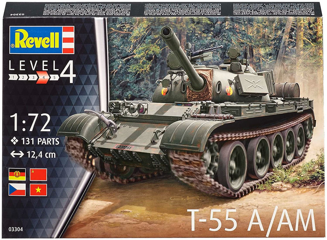 Revell 03304 Modellbausatz „T-55 A/AM“.