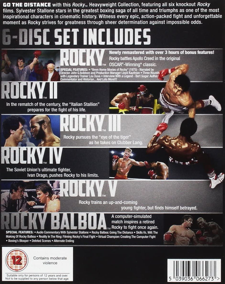 Rocky: The Heavyweight Collection - Sport/Drama [Blu-ray]