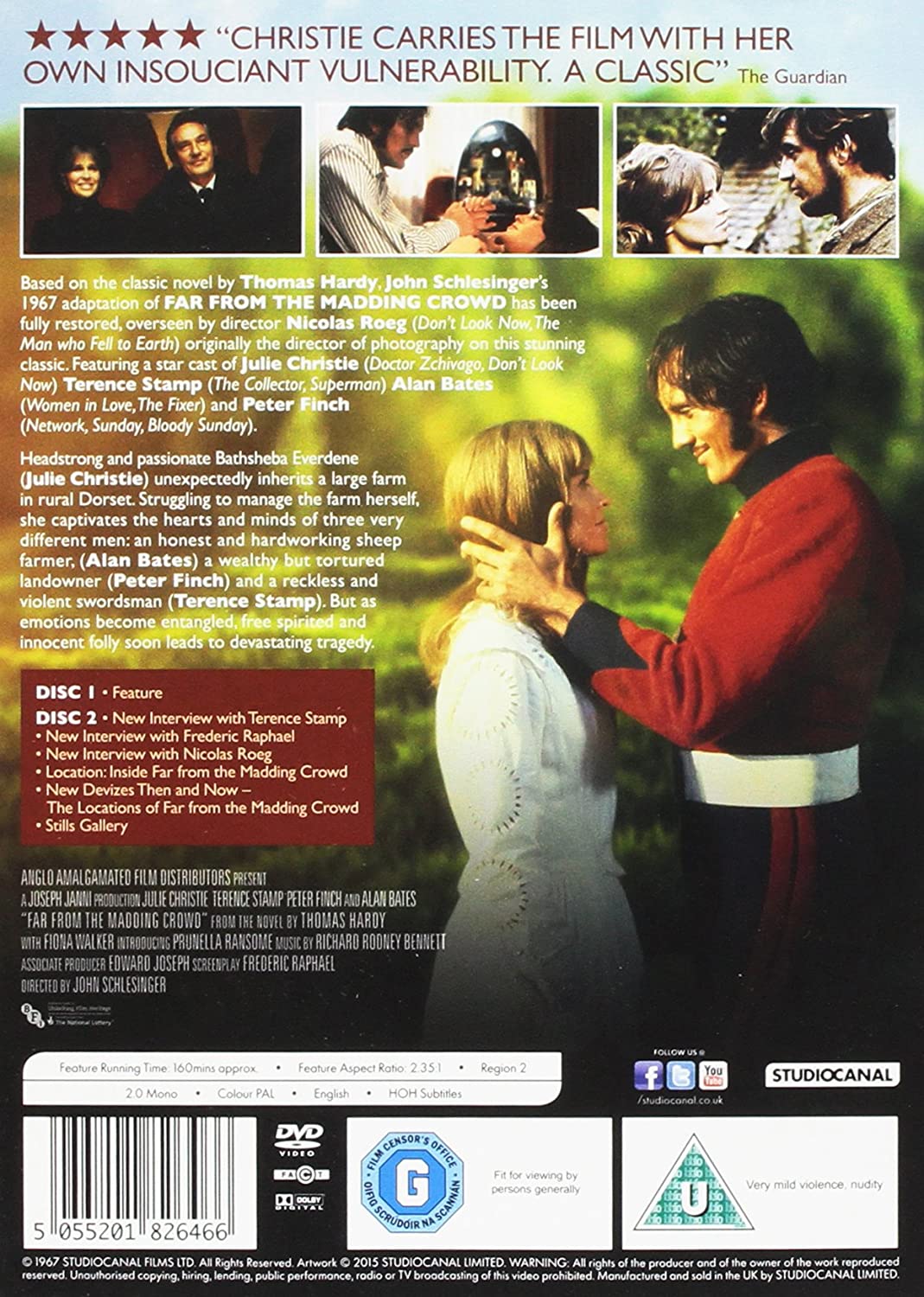 Far From The Madding Crowd *Digitally Restored [1967] - Romance/Drama [DVD]