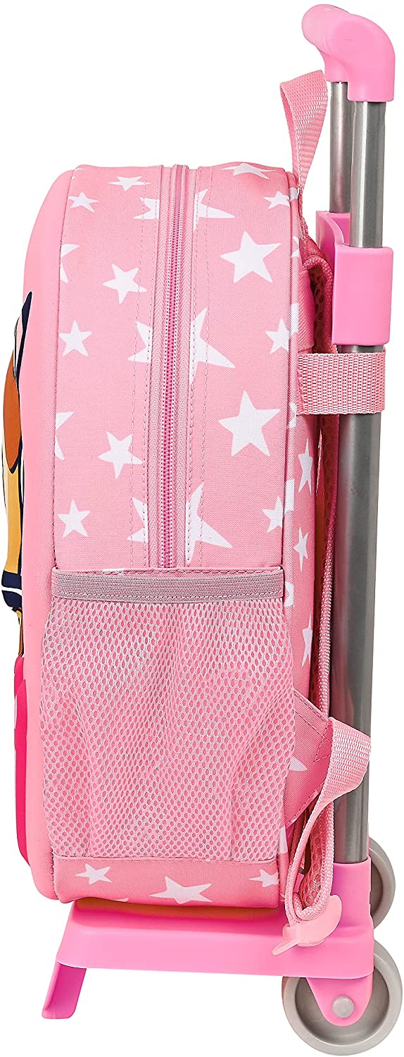 safta Jungen M020H Rucksack mit 3D-Design und Trolley 705, Hellrosa, 270x100x3