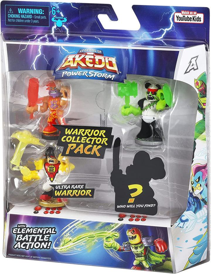 Legends of Akedo: Powerstorm Warrior Collector Pack with 4 Warrior Figures