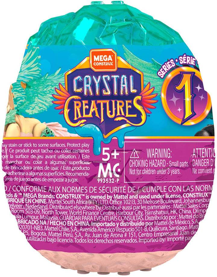 Mega Construx Crystal Creatures Blind Pack - Stijlen kunnen variëren