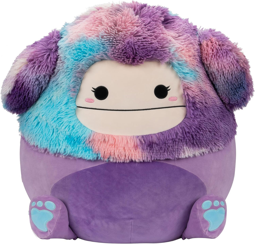 Squishmallows SQCR04218 20" Eden The Purple Bigfoot, Schwarz