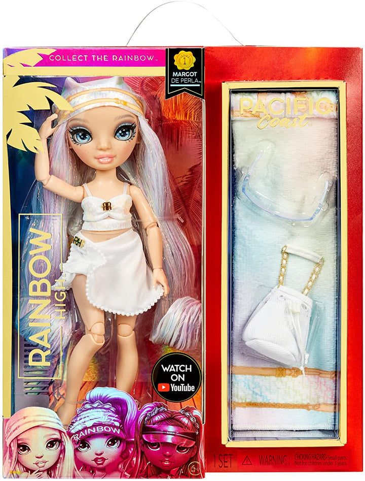 Rainbow High 578406EUC Pacific Coast-Margot DE Perla-Opal Fashion Doll mit Outf