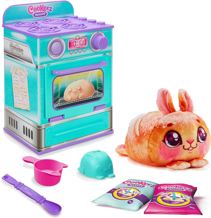 Cookeez Bread Oven Playset - Interactive Plush Baking Toy for Ages 5-12 (23501)