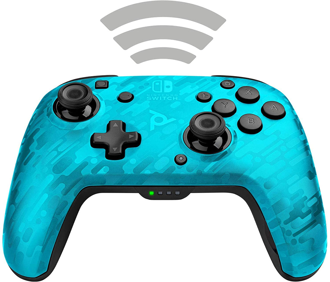 Pdp-Controller Faceoff Deluxe+ Audio Wireless Switch Camo Blue