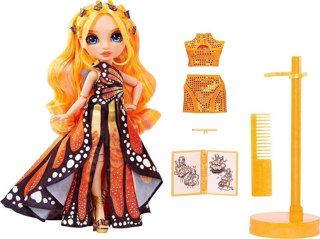 Rainbow High Fantastic Poppy Rowan Orange Doll Fashion Playset