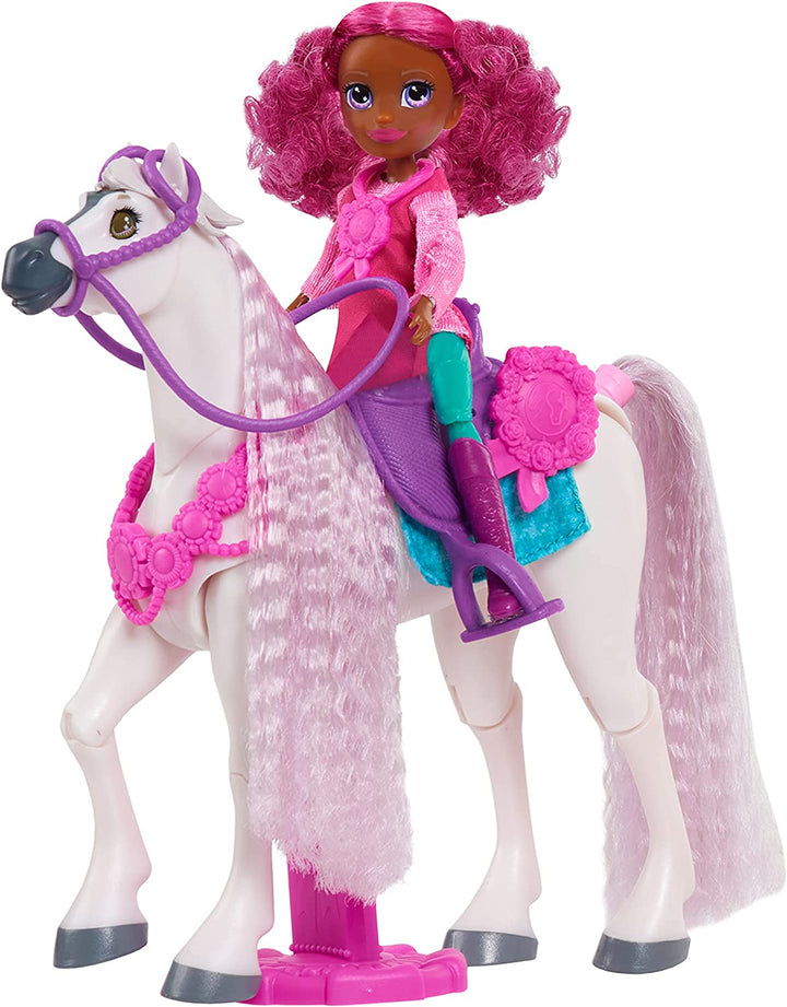 JP Winner's Stable WNN00300 Winner's Stable Doll and Horse Madison and Huntley,