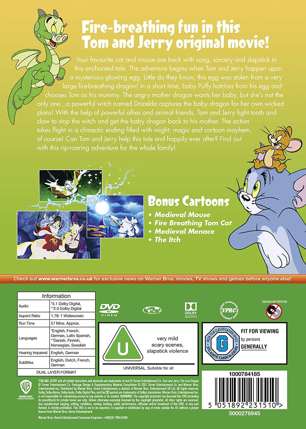 Tom and Jerry: The Lost Dragon [New line look] [2014] - Animation [DVD]