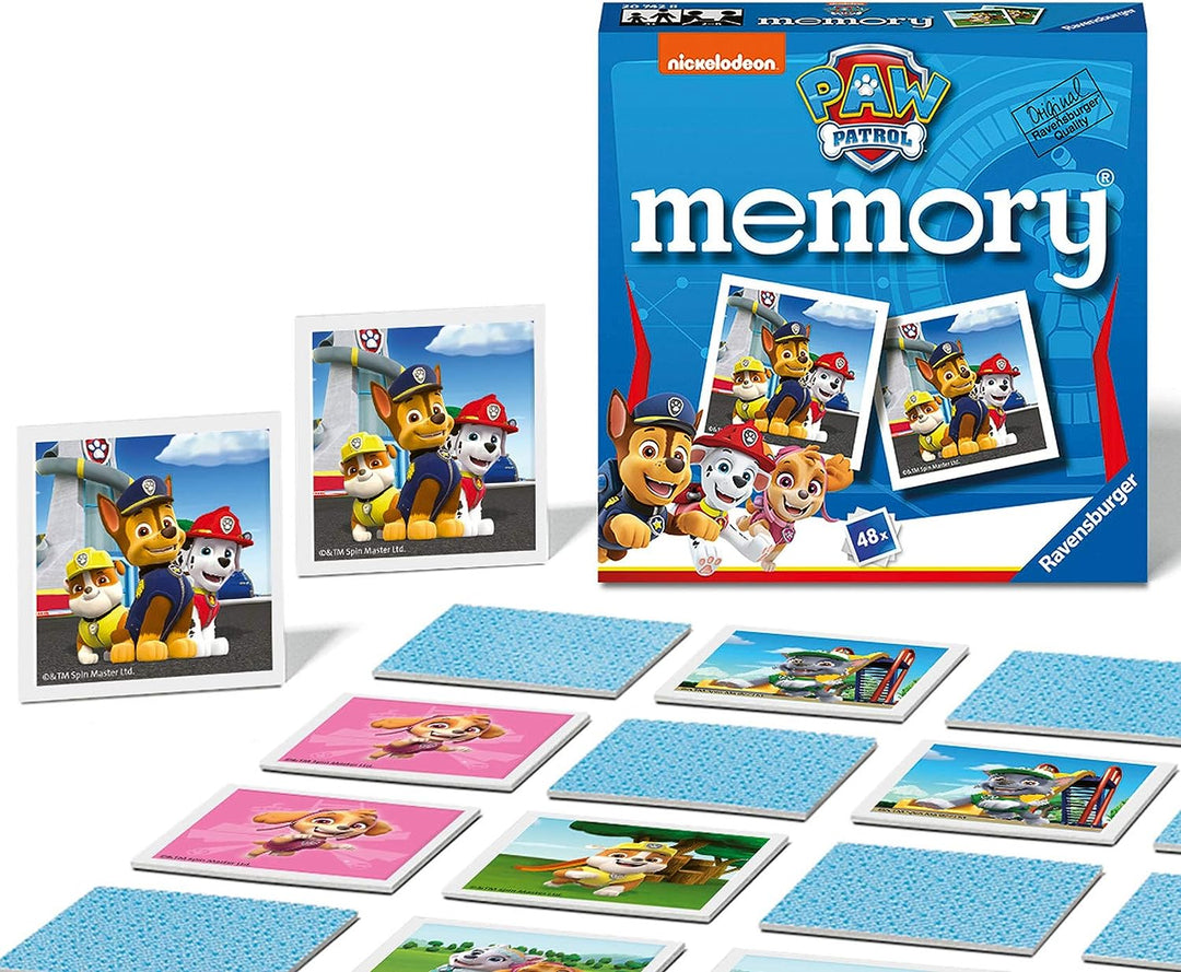 Ravensburger Paw Patrol Mini-Memory-Spiel – Matching Picture Snap Pairs-Spiel für