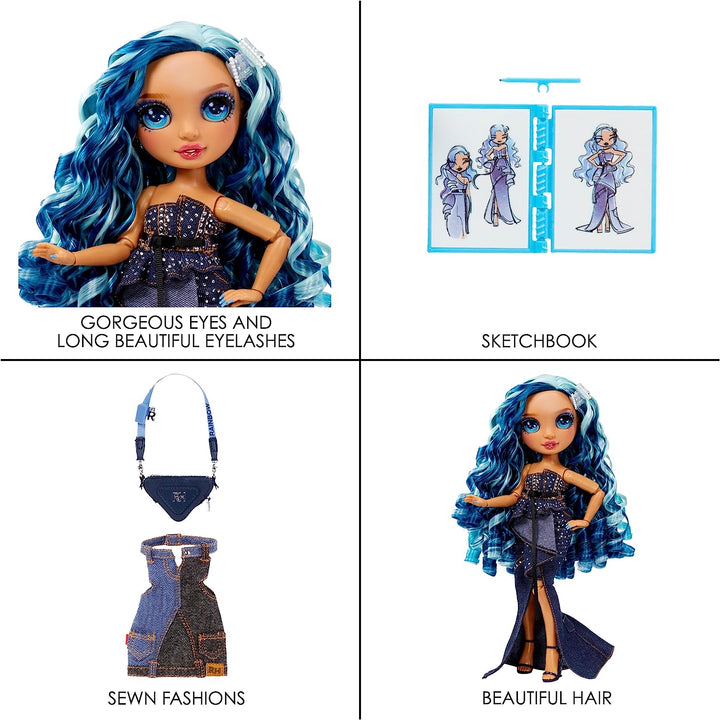 Rainbow High Fantastic Skyler Bradshaw Blue Doll Fashion Playset