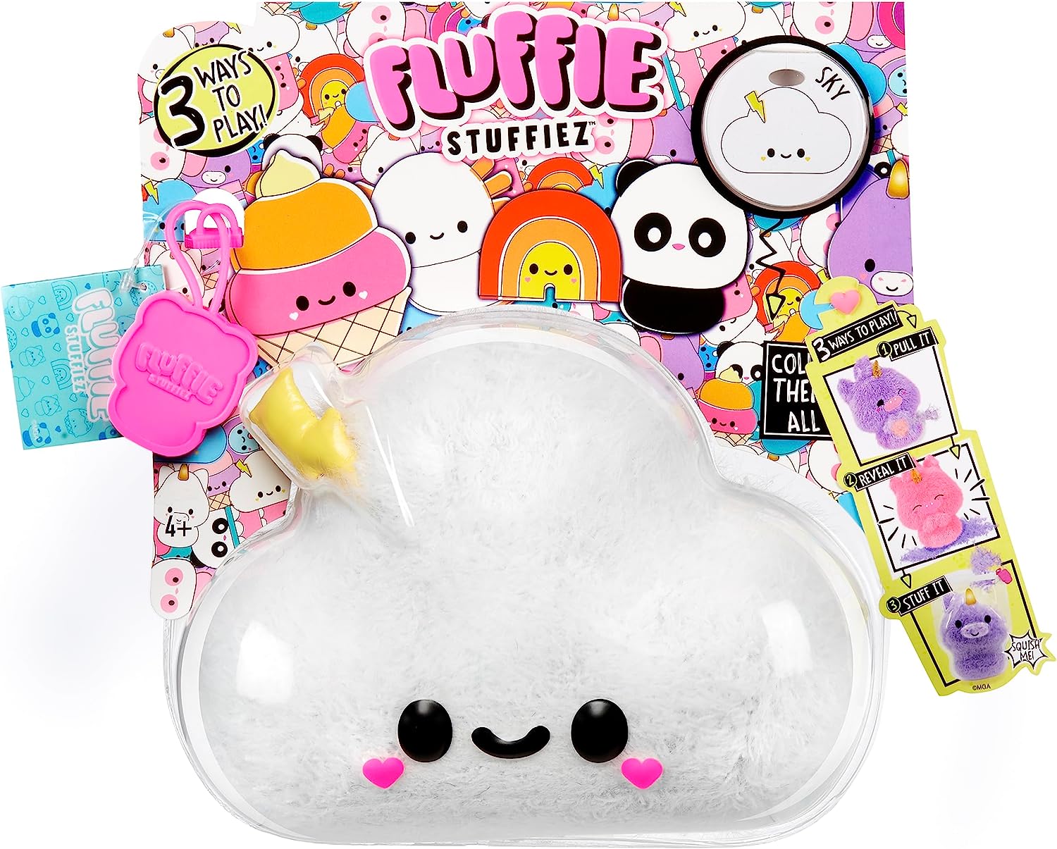 Fluffie Stuffiez Small Collectible Cloud Plush - Pull, Reveal & Stuff Fun for Kids