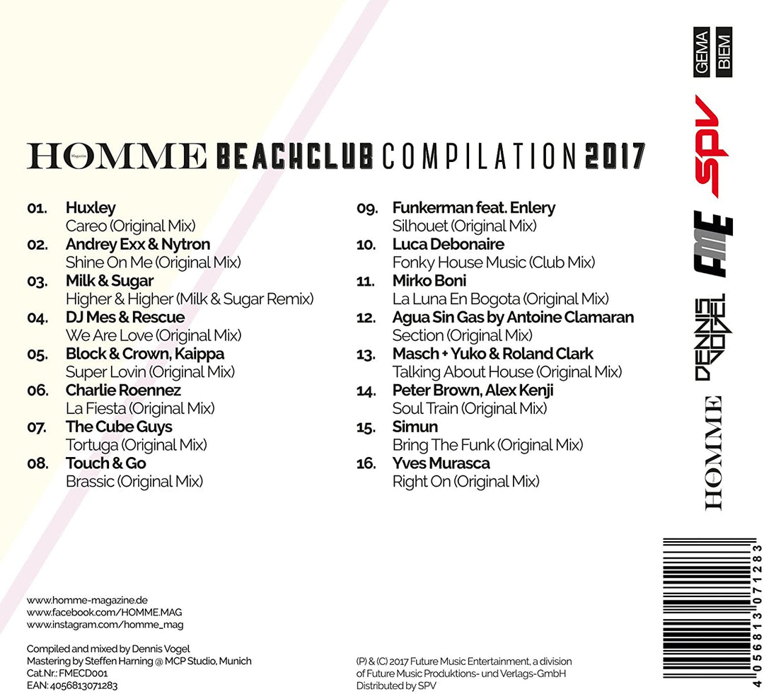 Homme Magazine Beach.. - [Audio CD]