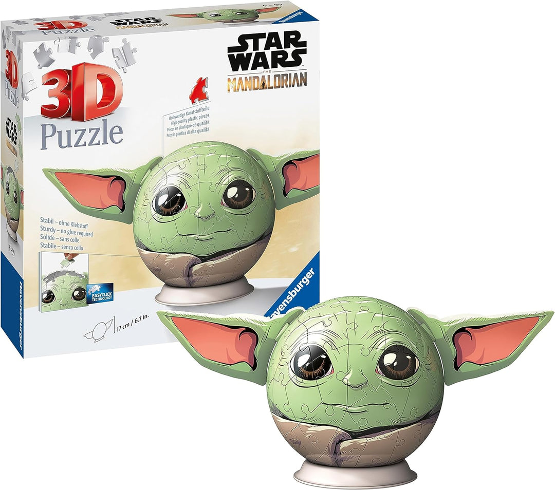 Ravensburger 11556 Star Wars Stitch Mandalorian Grogu (mit Ohren) 3D-Puzzle