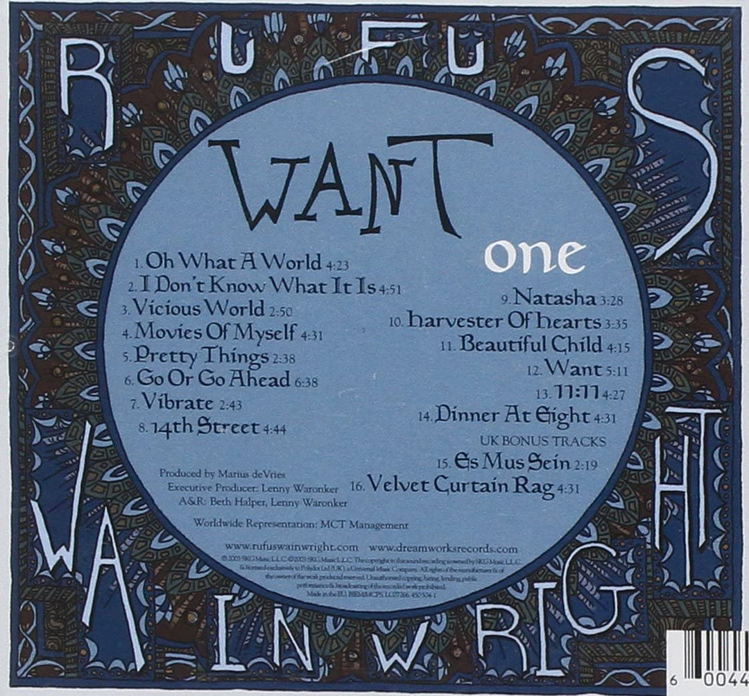 Want One [Audio CD]