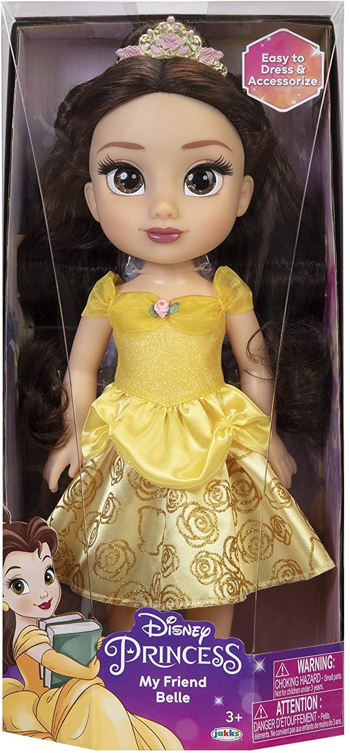 Disney Princess My Friend Belle Doll 14" Tall Includes Removable Outfit and Tiara