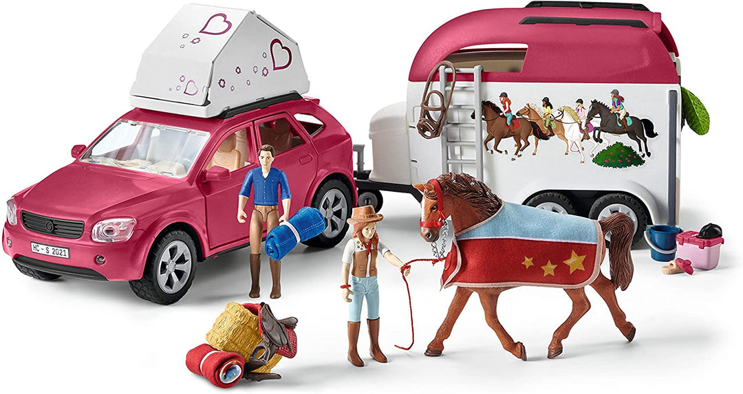 SCHLEICH 42535 Horse Club - Avontuur met auto en paardentrailer - Speelfigurense