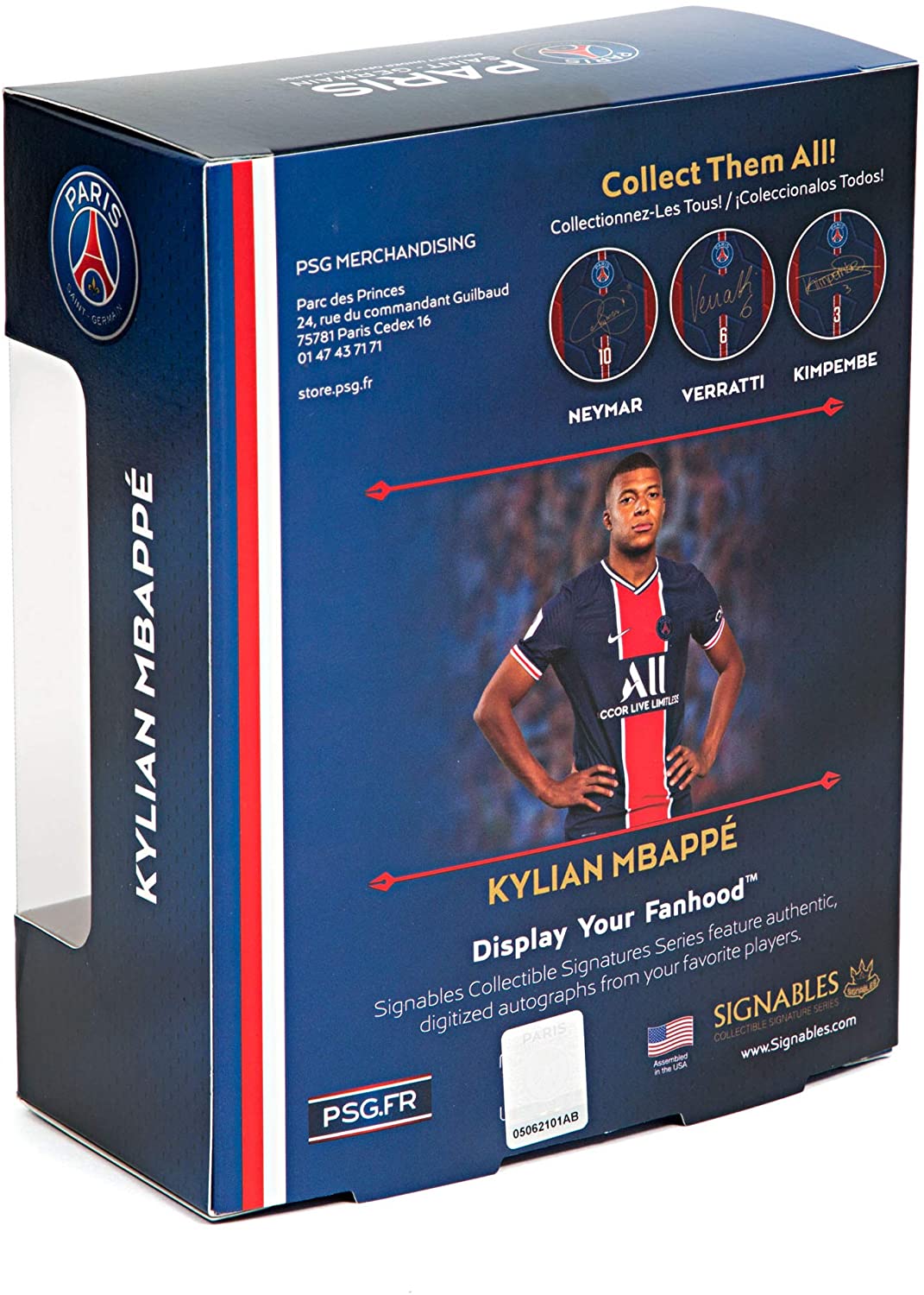 PARIS SAINT GERMAIN – Kylian Mbappe Signables (4 Zoll Durchmesser)