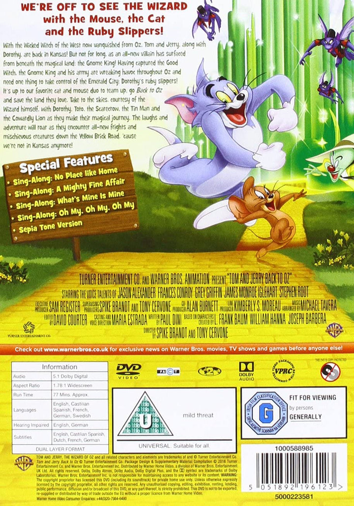 Tom et Jerry : Retour à Oz [DVD]