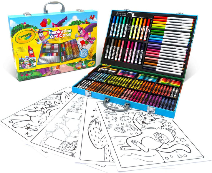 CRAYOLA Inspiration Art Case; 155 Künstlerbedarf, Buntstifte, Geschenk für Jungen und Mädchen