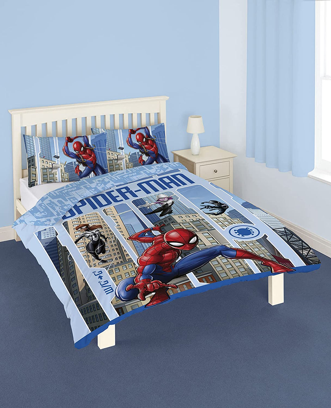 Offizielles Disney Spiderman-Doppelbettbezug-Set