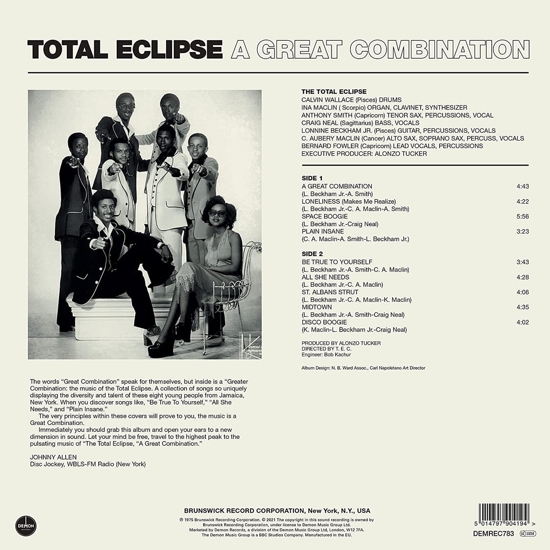 The Total Eclipse - A Great Combination (140g Black Vinyl) [VINYL]