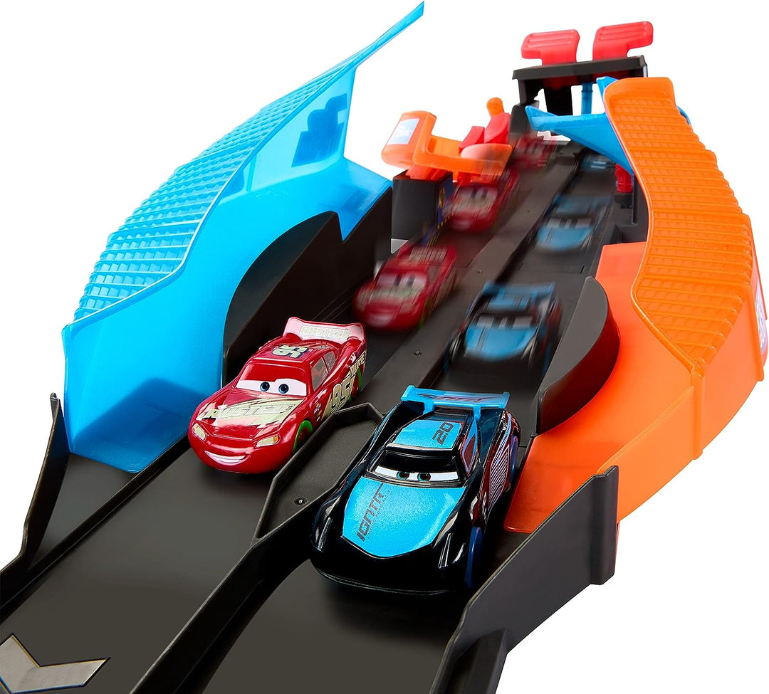 Disney and Pixar Cars Glow Racers Launch ‘N Criss-Cross Playset with 2 Glow-in-the-Dark Toy Cars