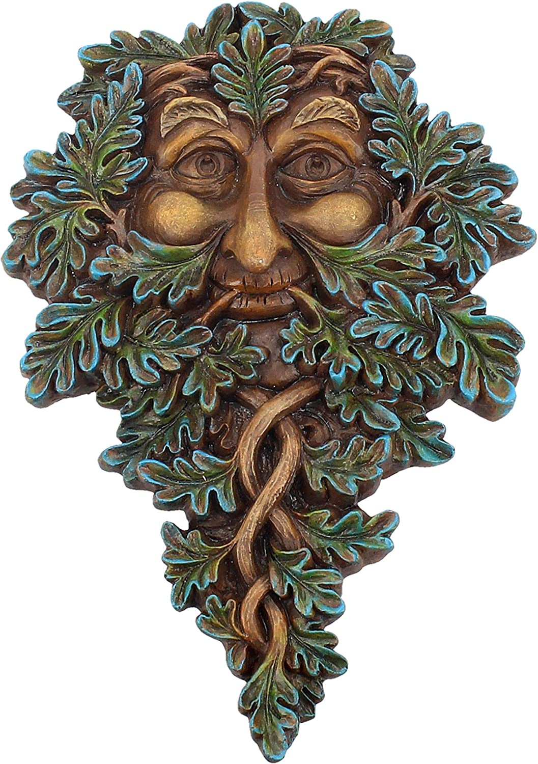 Nemesis Now D3563J7 Oak Guardian Wall Plaque 19.5cm Green, Resin