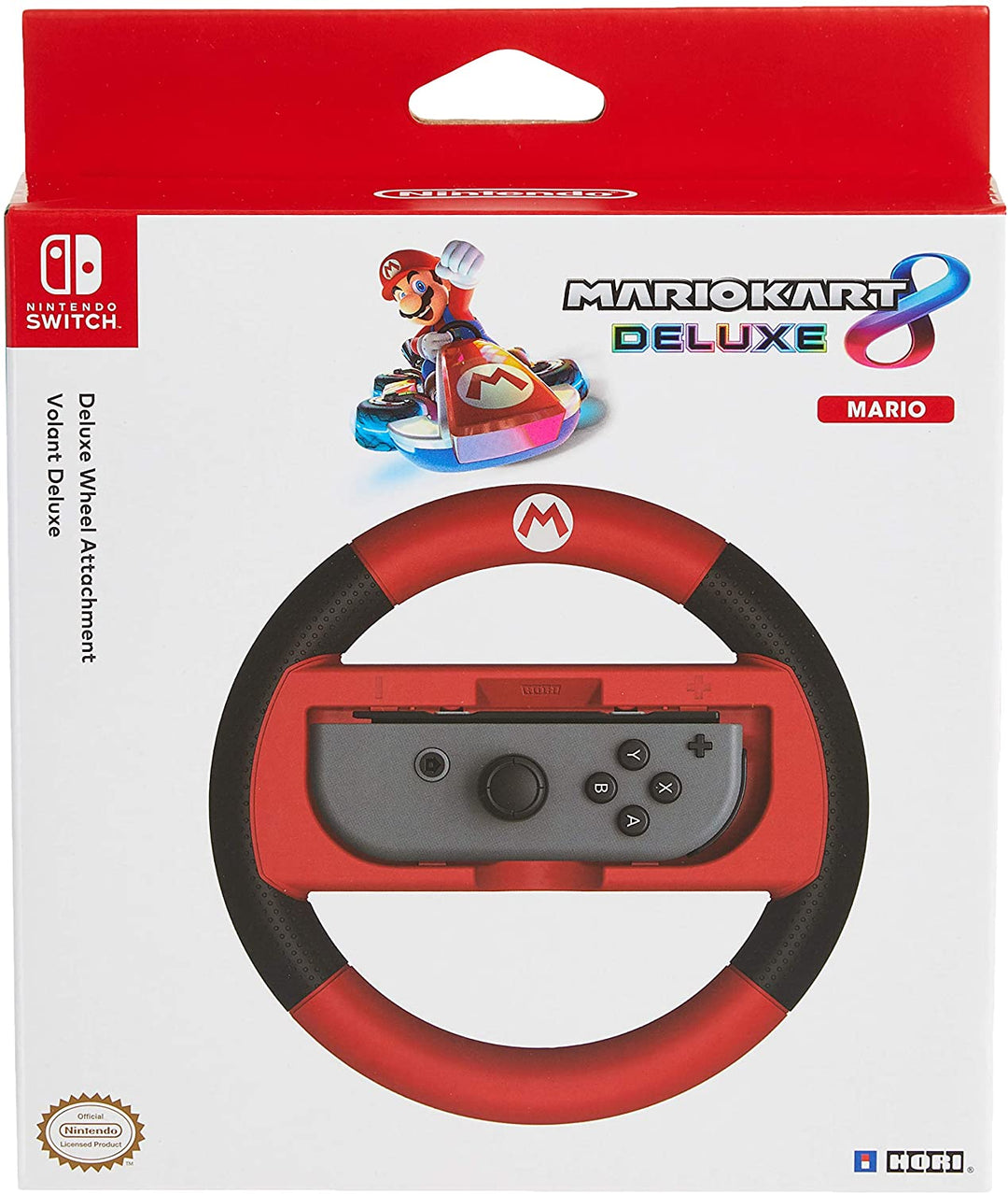 Hori Mario Kart 8 Deluxe Mario Racing Wheel Controller für Nintendo Switch