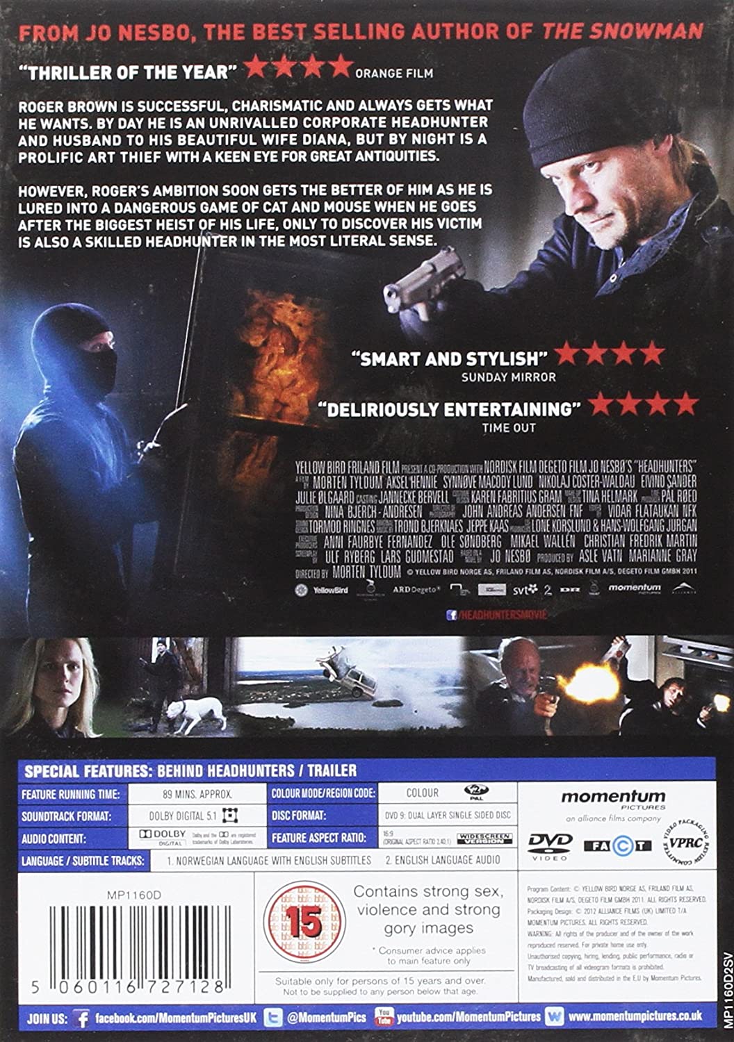 Jo Nesbo's Headhunters - Thriller [DVD]