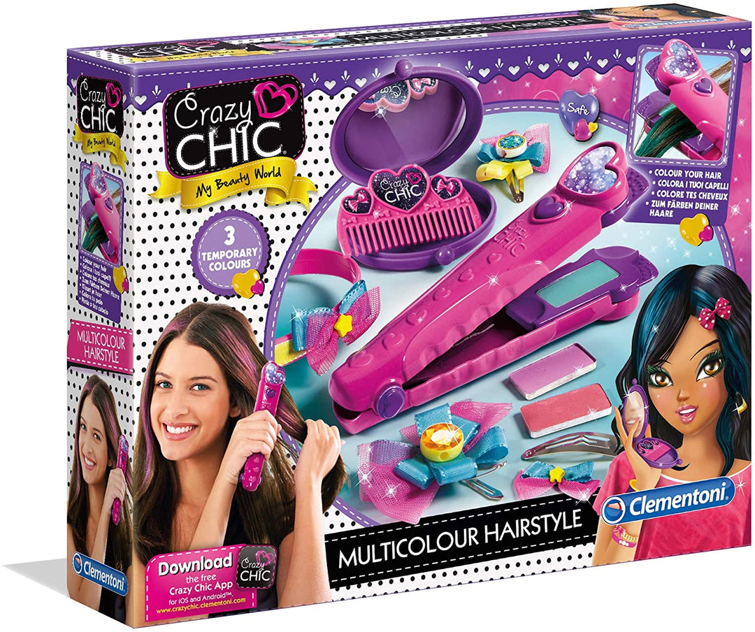 Clementoni 15225 Crazy Chic Haarglätter für Kinder